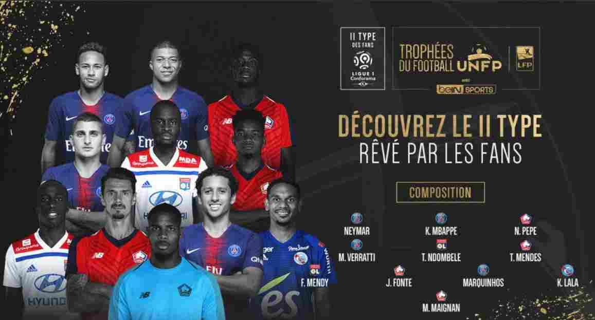  法甲赛季最佳阵容揭晓，巴黎四将入围成赢家  